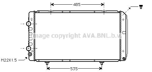 AVA QUALITY COOLING Радиатор, охлаждение двигателя PE2145